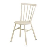 silla clasica blanco retro de aluminio para jardin y exterior romero garden
