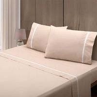 juego sabanas 100 algodon percal 200 hilos vainica 30 cm jade 135 cm rufino diaz beige
