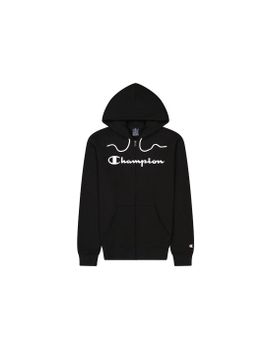 Chaqueta Champion Hooded Full Zip Sweatshirt Negro Hombre