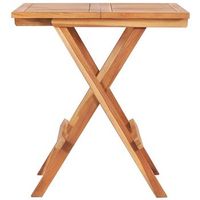 mesa plegable de bistro  mesa de bar de madera maciza de teca 60x60x65 cm