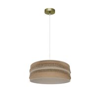 colgante natalia 1xe27 cuerosaco-beis regx40x40cm
