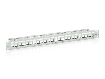 PATCH PANEL 24 PUERTOS CAT.6 APANTALLADO VACIO COLOR GRIS