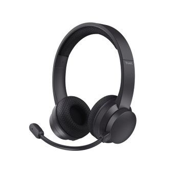 Auriculares Trust Ayda inalámbricos Bluetooth y cableados con cancelación de ruido y micrófono