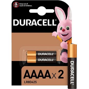 Duracell Pilas Alcalinas LR61 AAAA 1.5V 2 Unidades