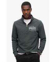 superdry para hombre m2013797a chaqueta con grafico y media cremallera clasicanegro xl casual algodon