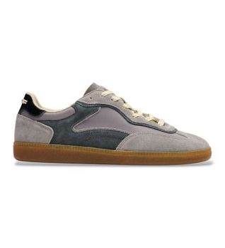 HOFF para hombre. 22619402 Zapatillas de Piel Park gris (41), Plano, Ante, Cordones, Casual