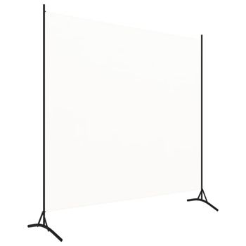 Biombo divisor de tela blanco 175x180 cm