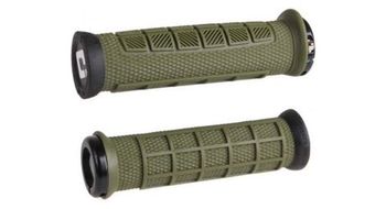 Odi elite pro lock en empunaduras de color caqui   negro de 130 mm