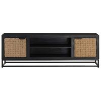 mueble tv  mueble de salon  armario tv de madera maciza de mango 120x30x40 cm