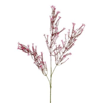 Follaje con flores pequeñas artificiales rosa y verde h92