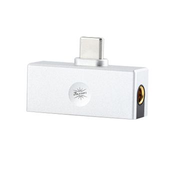 Linsoul Kiwi Ears Allegro Mini DAC portátil, Amplificador de IEM, Salida USB C a 3,5/4,4 mm, con Chip Personalizado, Alta resolución 32bit/384 kHz, para Auriculares HiFi (Plata)