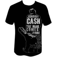 johnny cash camiseta manga larga the man comes around para mujer