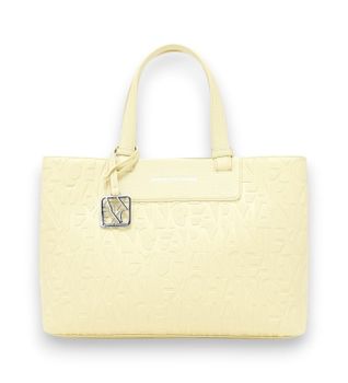 A|X Armani Exchange para mujer. XW001222AF15774U2149 Bolso con logotipo integral (OSFA), Casual, Amarillo, Poliéster