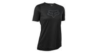 maillot fox flexair mujer manga corta negro
