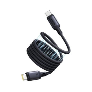 Cable USB Baseus PicoGo magnético USB-C 1 m 240W silicona negra
