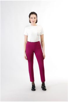 pantalón pitillo con cintura elástica red l