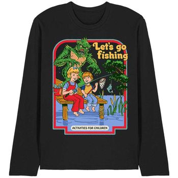 Steven Rhodes Camiseta manga larga Let's Go Fishing para mujer