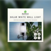 solar white wall light - 2 pack by rowan