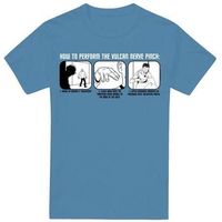 star trek camiseta vulcan nerve pinch para hombre