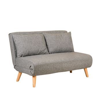 Sofá Cama 2 Plazas Folde Gris Claro