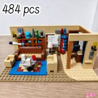 nueva llegada 484 piezas de bloques de construccion del modelo de la sala de estar de la serie de television americana the big bang theory friends ladrillos juguetes de navidad regalo