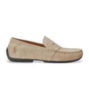 polo ralph lauren para hombre 803893741004 mocasines de piel reynold beige 40 plano cordones casual