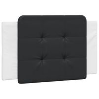 cabecero cama mueble de dormitorio de cama acolchado cuero sintetico y 80 cm negro m020004382