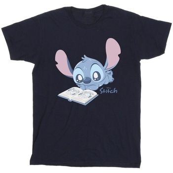 Disney Camiseta Reading Lying Down para niña