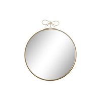 espejo hierro cristal 60x25x70 dorado