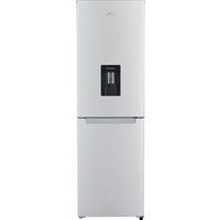 logik lffd55s18 5050 fridge freezer - silver silver