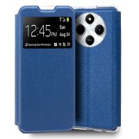 cool funda flip cover liso azul para xiaomi redmi 14c  poco c75