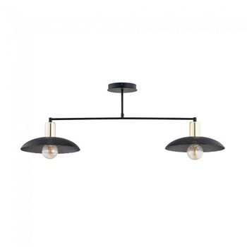 Lámpara de techo cima negro (2 luces)