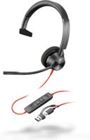 poly auriculares blackwire 3310 con certificacion para microsoft teams y certificacion taa para adaptadores usb-ca