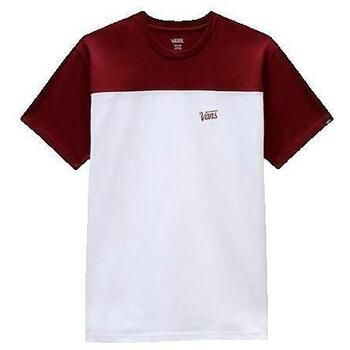 Vans Camiseta T-shirt Script Crew Bordeaux para hombre