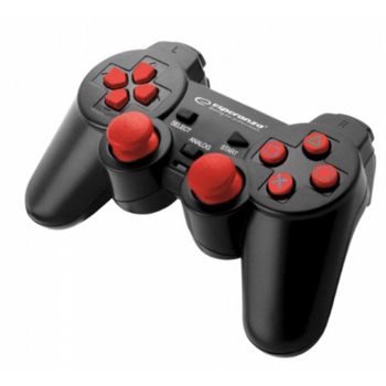 Gamepad Esperanza EGG106R PC/PlayStation 2/3 12 botones USB Alámbrico Negro Rojo