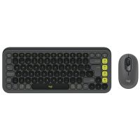 logitech pop icon combo pack teclado  raton inalambrico bluetooth grafito y verde