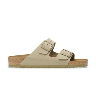 Birkenstock para hombre. 1027704 Sandalias de Piel Arizona (Ajuste Regular) verde caqui (38), Plano, Ninguno, Casual