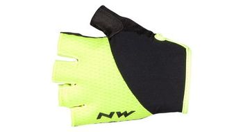 Par de guantes cortos northwave fast grip amarillo   negro