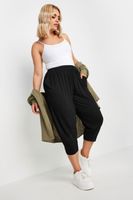 yours pantalones bombachos capri negros mujer curvy y tallas grandes yours