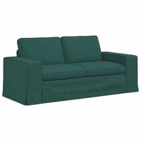 sofa verde oscuro 182 x 80 x 82 cm tela vidaxl