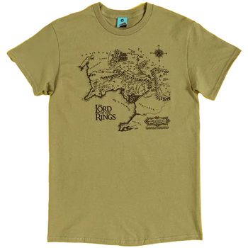 The Lord Of The Rings Camiseta Middle Earth Map para mujer