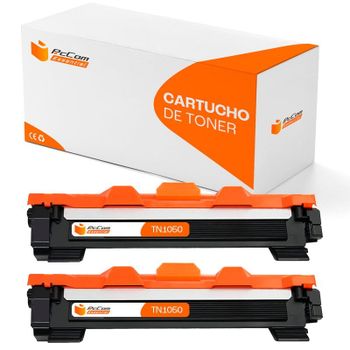 Pccom Essential Brother TN1050 Tóner Compatible Negro Pack 2