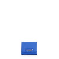 billetera con solapa pequena blue taglia unica