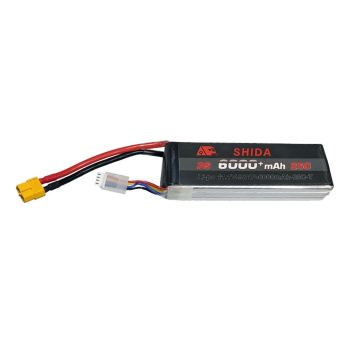 Batería LiPo 11.1V 6000mAh 25C 3S con conector XT60 para MJX Hyper 10208 7303 H8H+ H8H modelo de coche RC