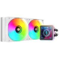 mars gaming ml-visionpro240 refrigeracion liquida aio tdp 500w 2x ventiladores argb pantalla blanco