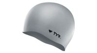 tyr silicon cap gorro de bano plateado sin arrugas