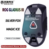 inusualwaysports patines de raton pies asus rog gladius3 superficie curvada ptfe anti colapso silver fox magic ice