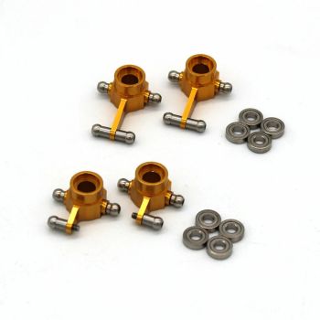 Copa de dirección delantera y trasera 1/28 con rodamiento para piezas de automóviles RC Wltoys 284131