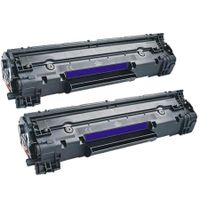 compatible multipack canon i-sensys lbp-6030w printer toner cartridges 2 pack -3484b002aa
