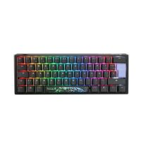 teclado ducky one 3 classic mini 60 hot-swap rgb mx silver black ansi